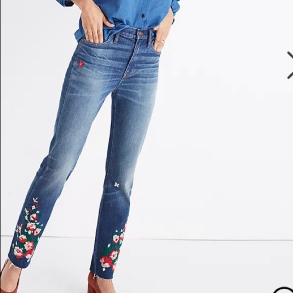 Madewell High-Rise Slim Boyjeans: Embroide…